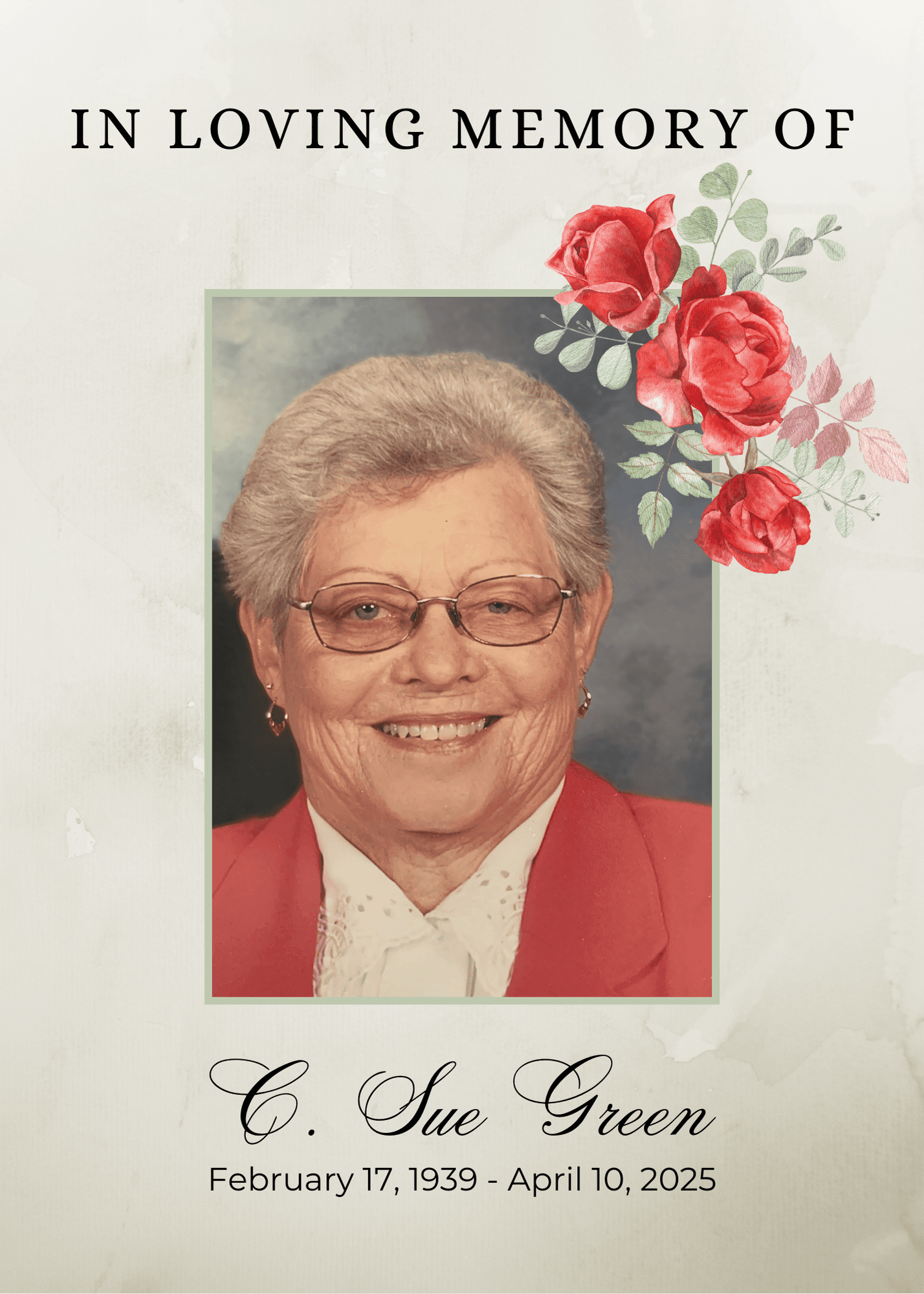 Carolyn “Sue” Green